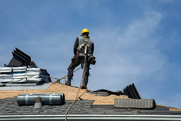Professional Roofing technician working in Amberg, WI